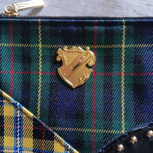 MAC Cosmetics Tartan Plaid Cosmetic Bag Noble Knights Collection Branded Plaid - Picture 7 of 8